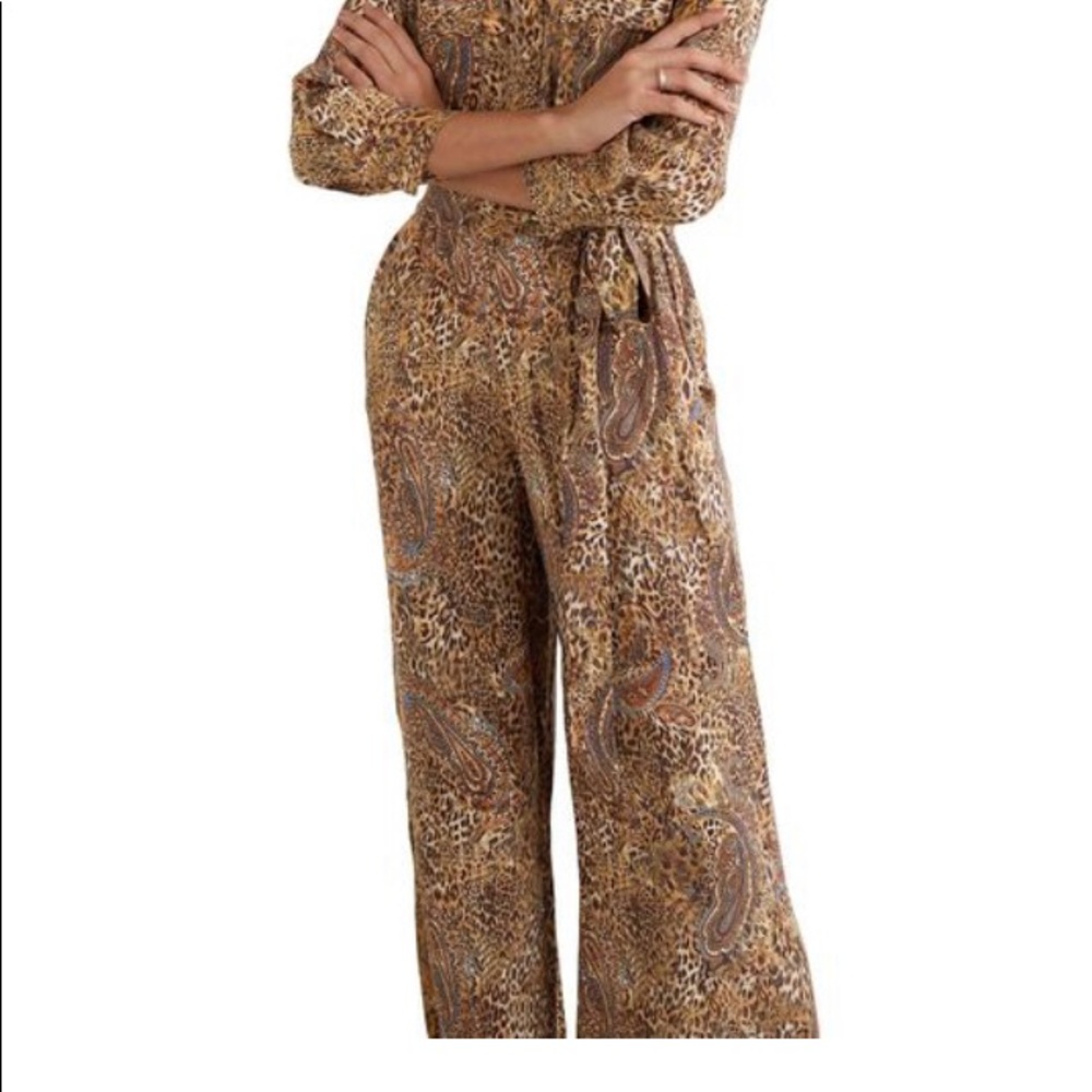 L’agence leopard print romper/jumpsuit